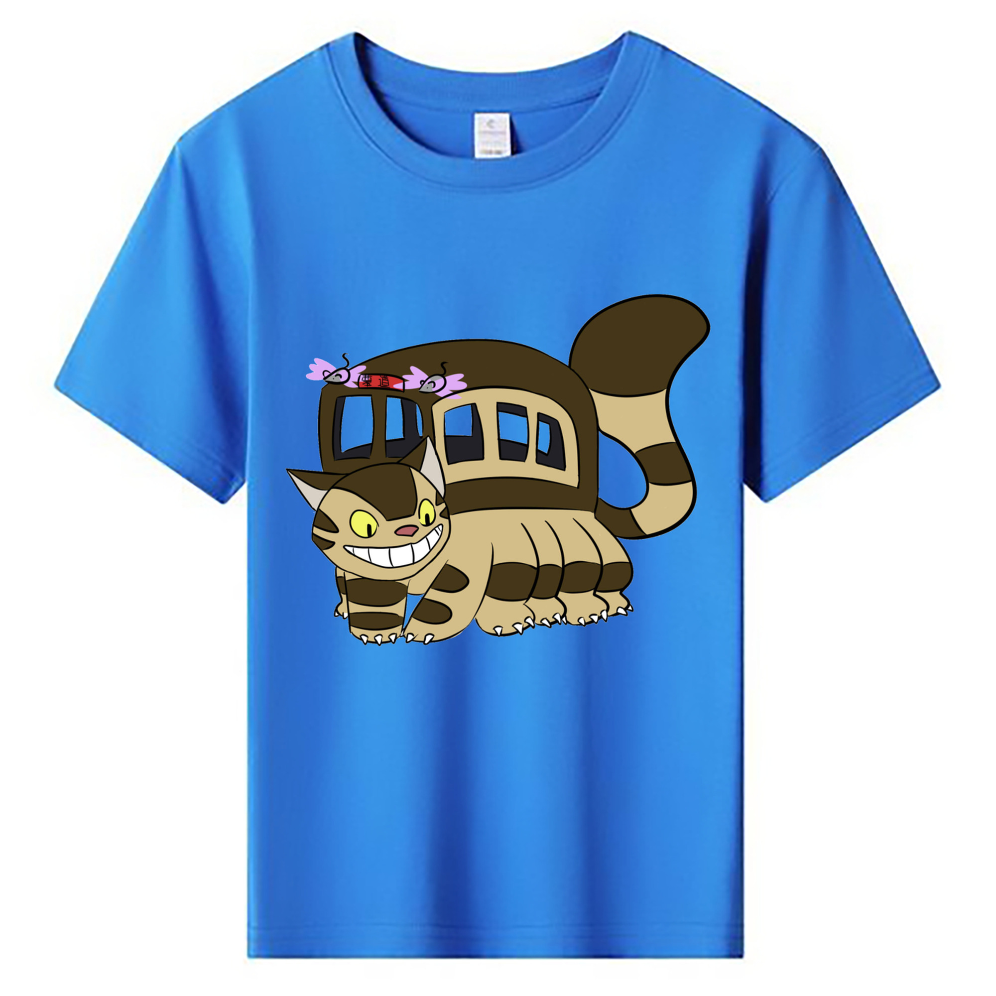 （画像用） となりのトトロ 草壁メイ 草壁サツキ My Neighbor Totoro Satsuki Kusakabe Mei Kusakabe 綿100％キッズTシャツ（フロントプリント）